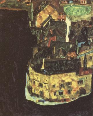 Egon Schiele City on the Blue River II (mk12) oil painting image